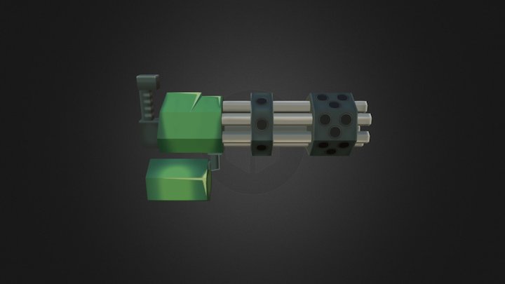 Gatling Gun 3D Model