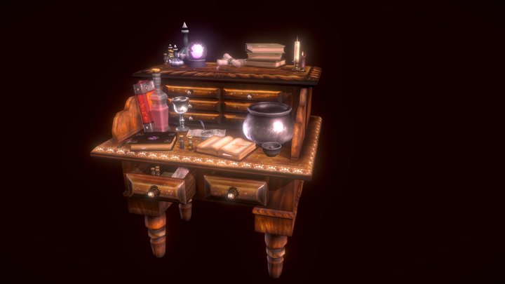 Witch Prop Set 3D Model