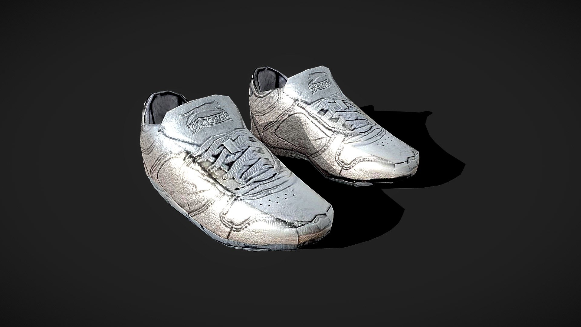Worn White Trainers (Low Poly) - Download Free 3D model by rhcreations ...