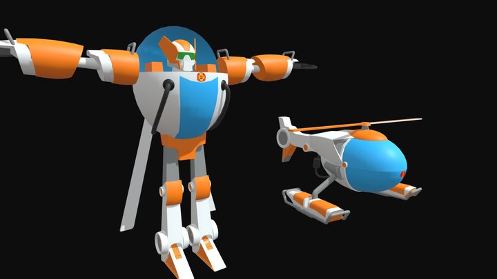 Blades Transformers Rescue Bots 3D Model