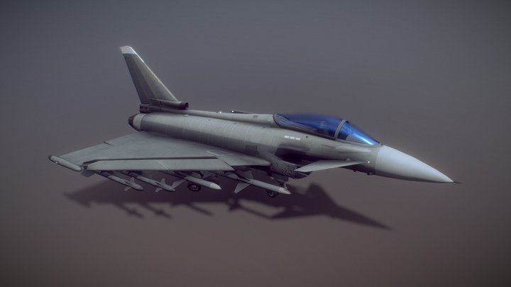 Eurofighter (Landing, Animation) 3D Model