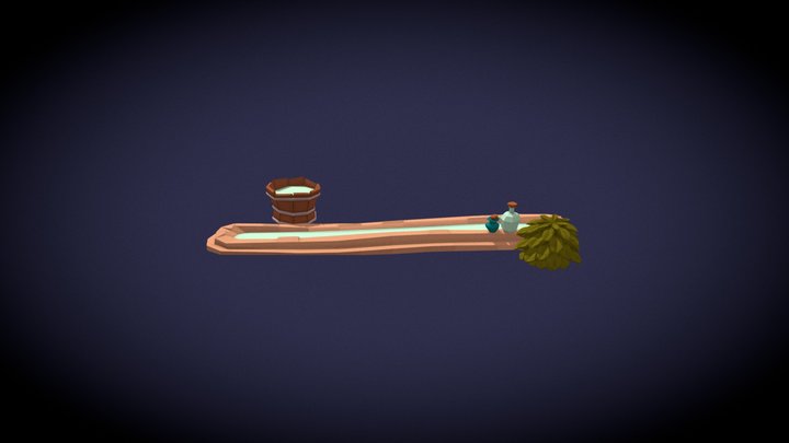Luna VG - river obstacle 3D Model