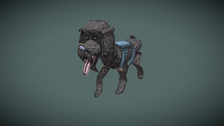 Police Doggo - Paper Cut Mansion 3D Model