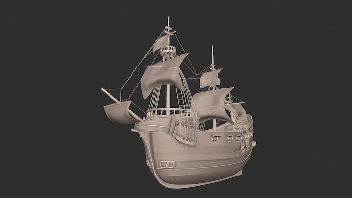 Galleon 3D Model