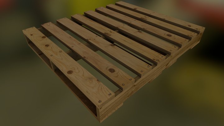 Wooden Pallet 3D Model