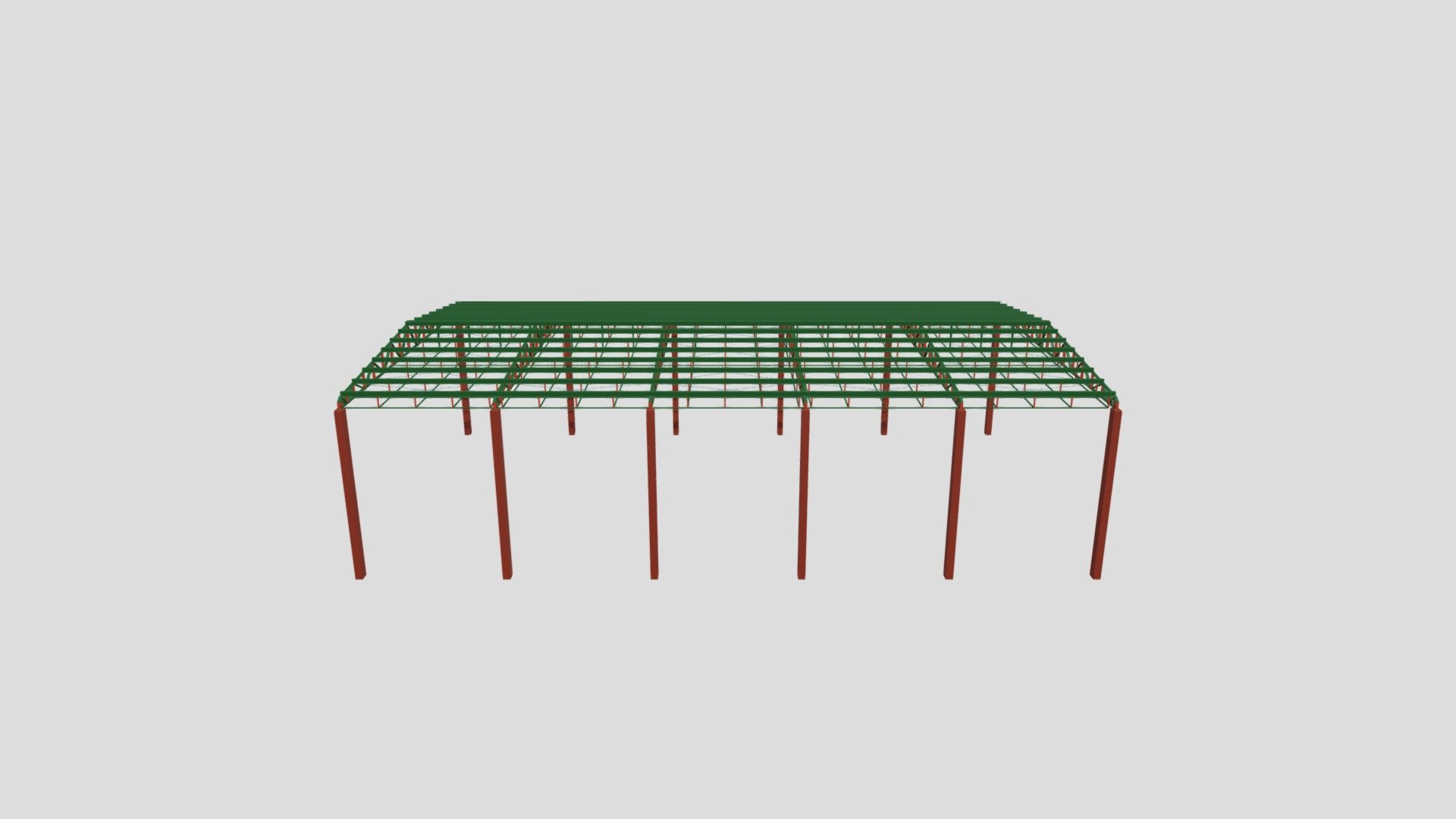 Estrutura de Galpão — Sketchfab embed 3D viewer