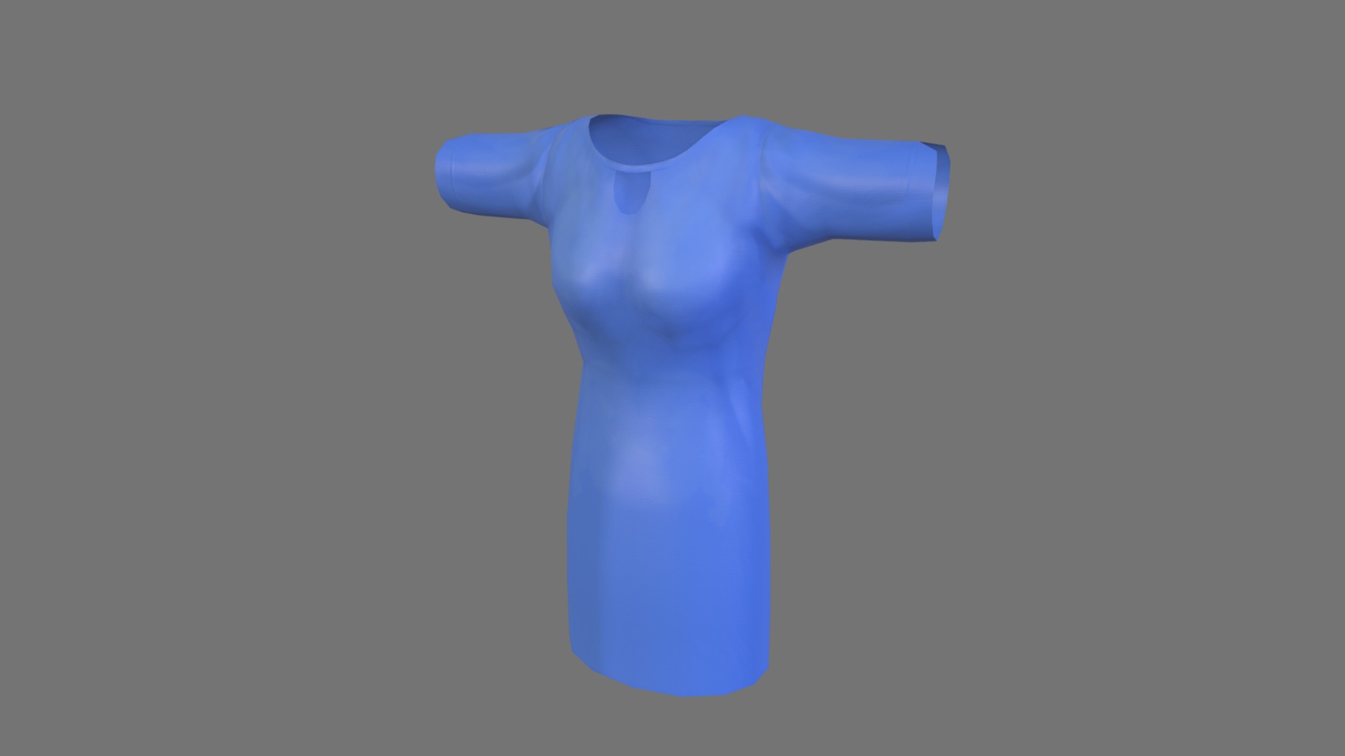 3D model Dress - This is a 3D model of the Dress. The 3D model is about a hand with a blue glove.