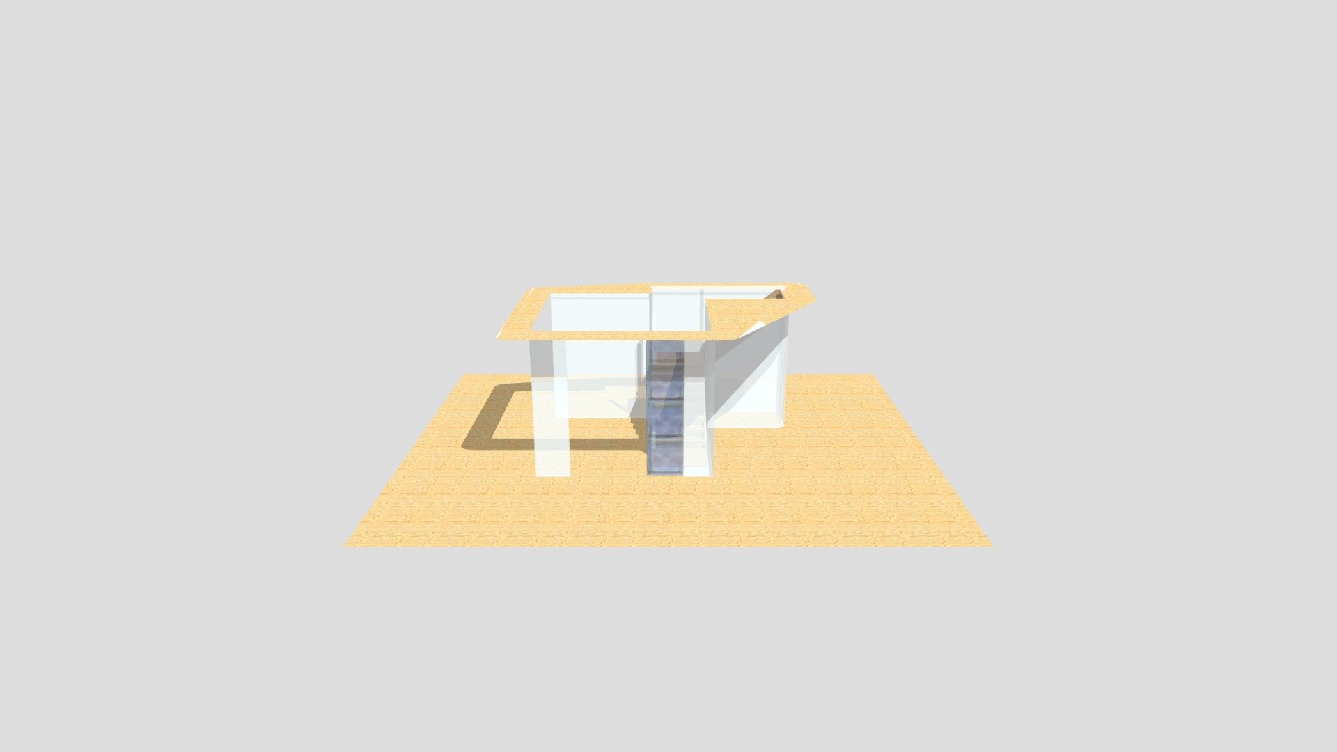 ENTRANCE STAIR AND RAIL - 3D model by barrietrim [36cf3c3] - Sketchfab