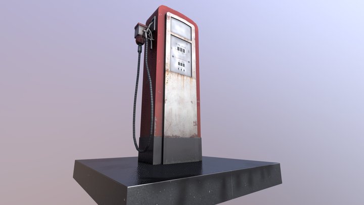 Petrol Filler machine 3D Model