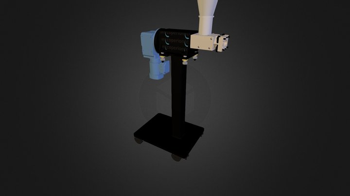 Extruder Side Feeder Tester 3D Model