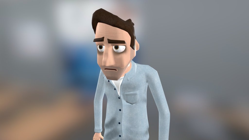 Tired Office Worker
