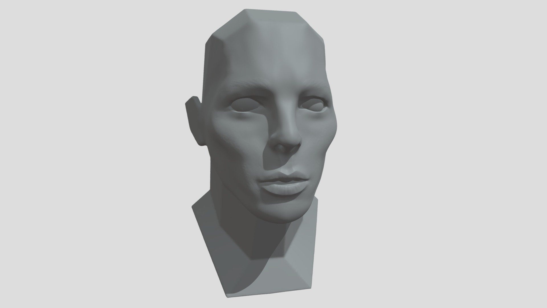Zbrush Practice - David Bowie Face Sculpt