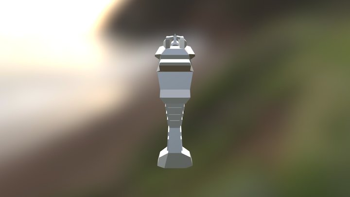 Futuristic Pistol 3D Model