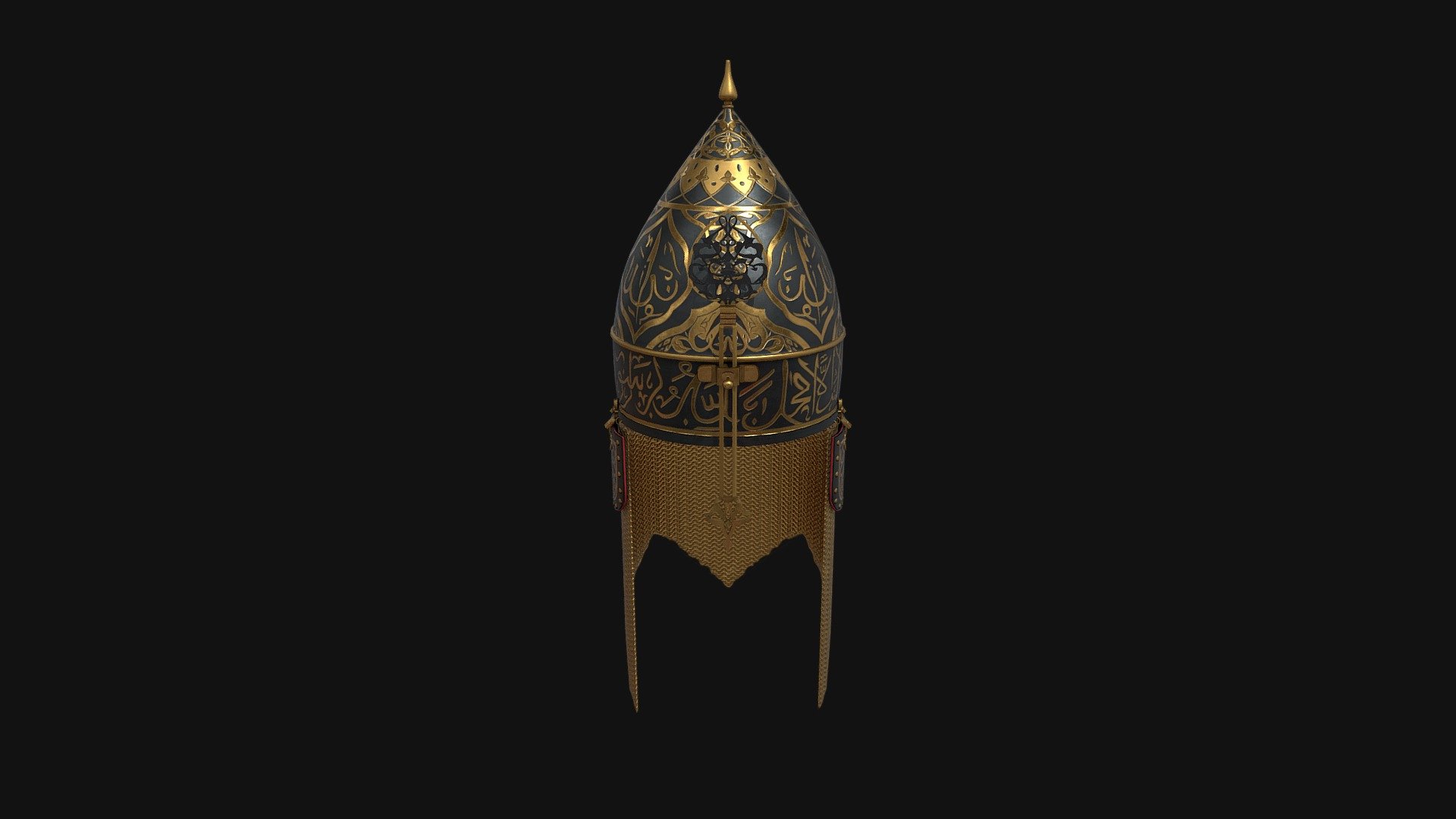 Islamic Helmet, Fatih Sultan Mehmet Miğfer - Buy Royalty Free 3D model ...