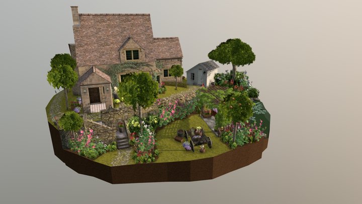 1GGP03 Tom Pauwaert - English Cottage Diorama 3D Model