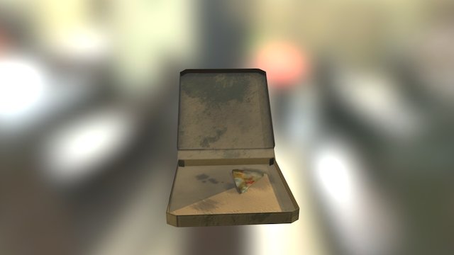 Rotting Pizza-box 3D Model