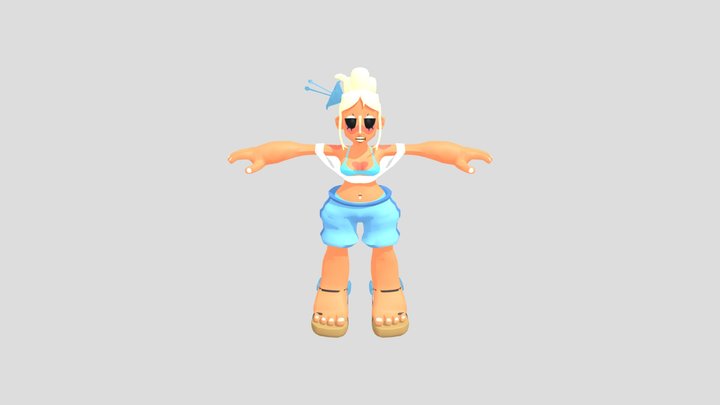 summer character 3D Model