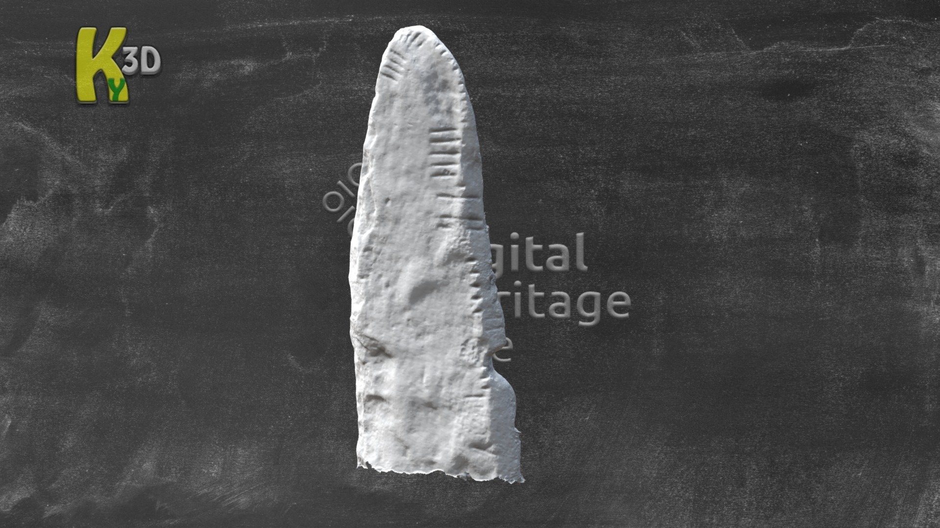 KE043-25001 - AN BAILE ÍOCHTARACH - Ogham Stone