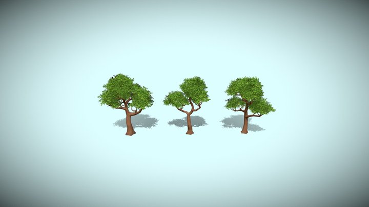 Tree Lowpoly For Game 3D Model