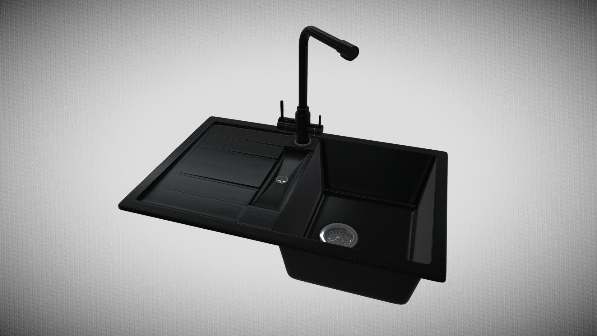 kitchen sink Presto 7850_Black metallic_Platinum