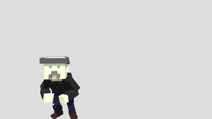 Old Man Idle 3D Model