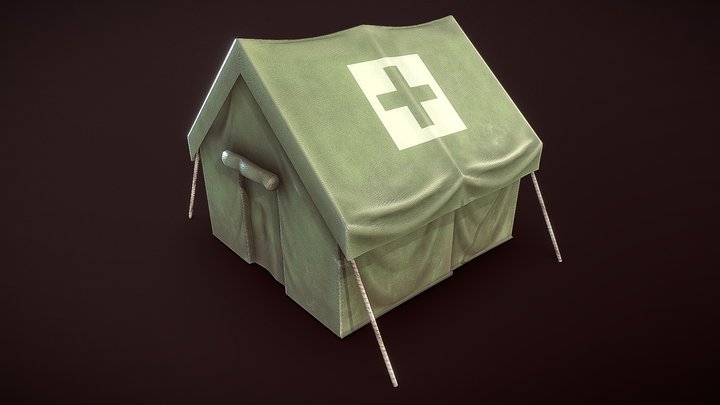 WWII Medical Tent 3D Model