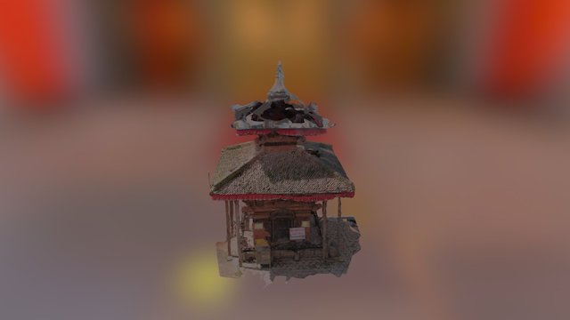 Small temple at Changu Narayan, Nepal 3D Model