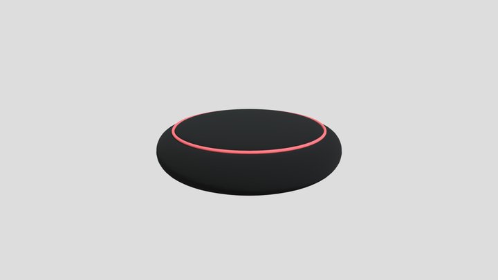 Round Desk Microphone 3D Model