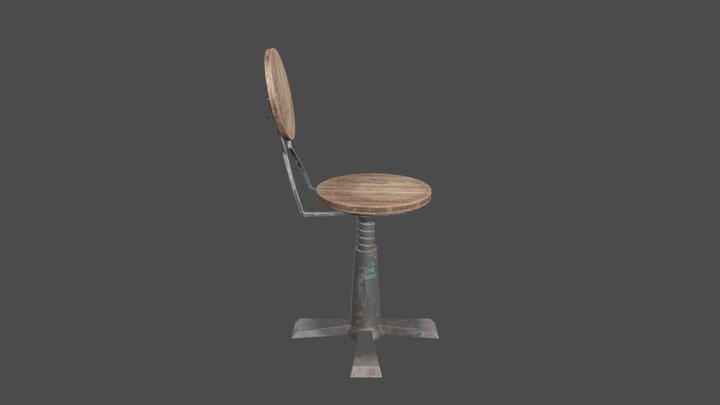 Chair Stimpunk 3D Model