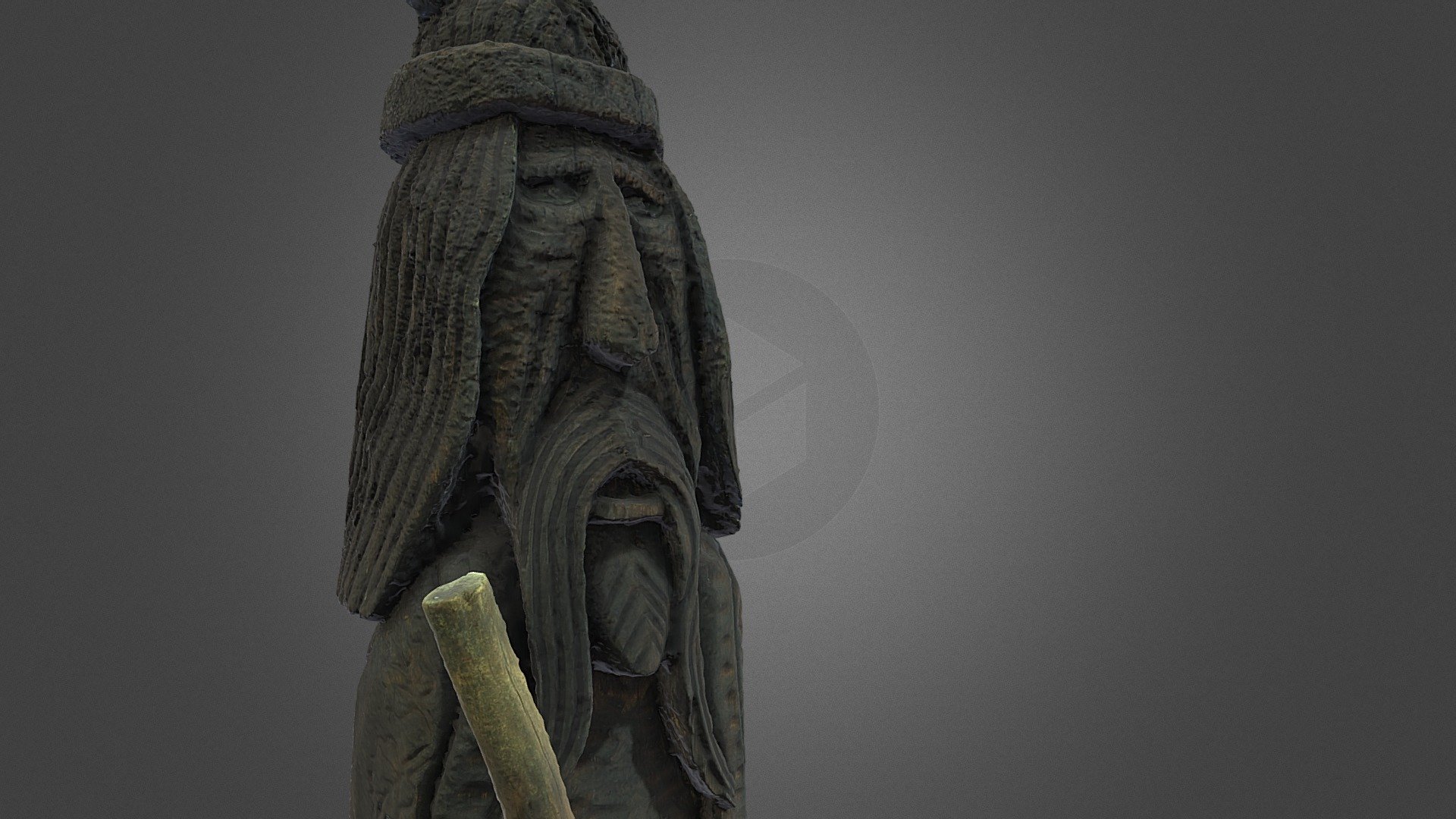 Another Photogrametry Scan of High Wooden Statue - Download Free 3D ...