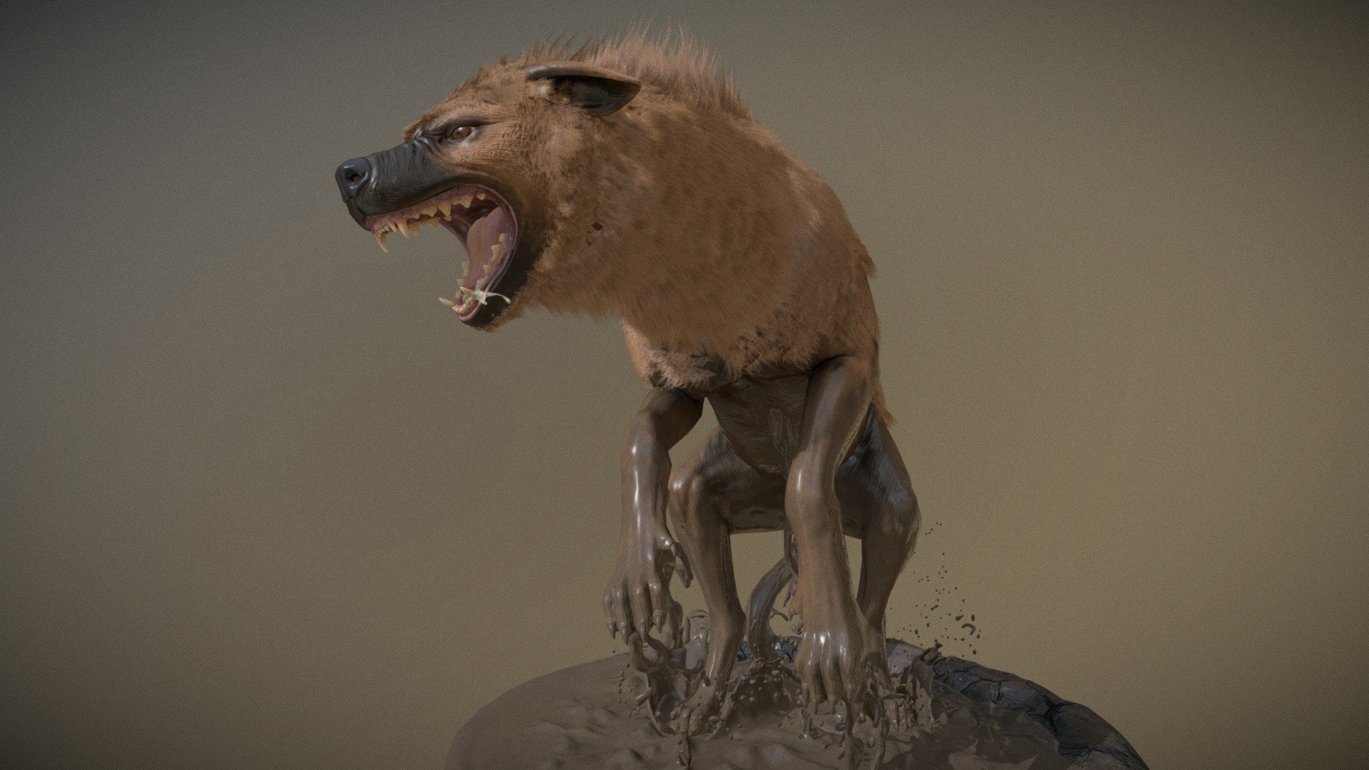 Hyena - 3D model by Endymion (@Endymion) [36dabc4] - Sketchfab