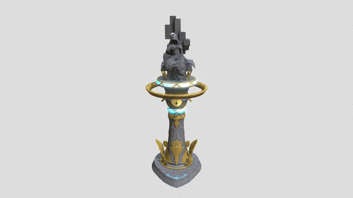 Genshin_impact_moarx_statues 3D Model