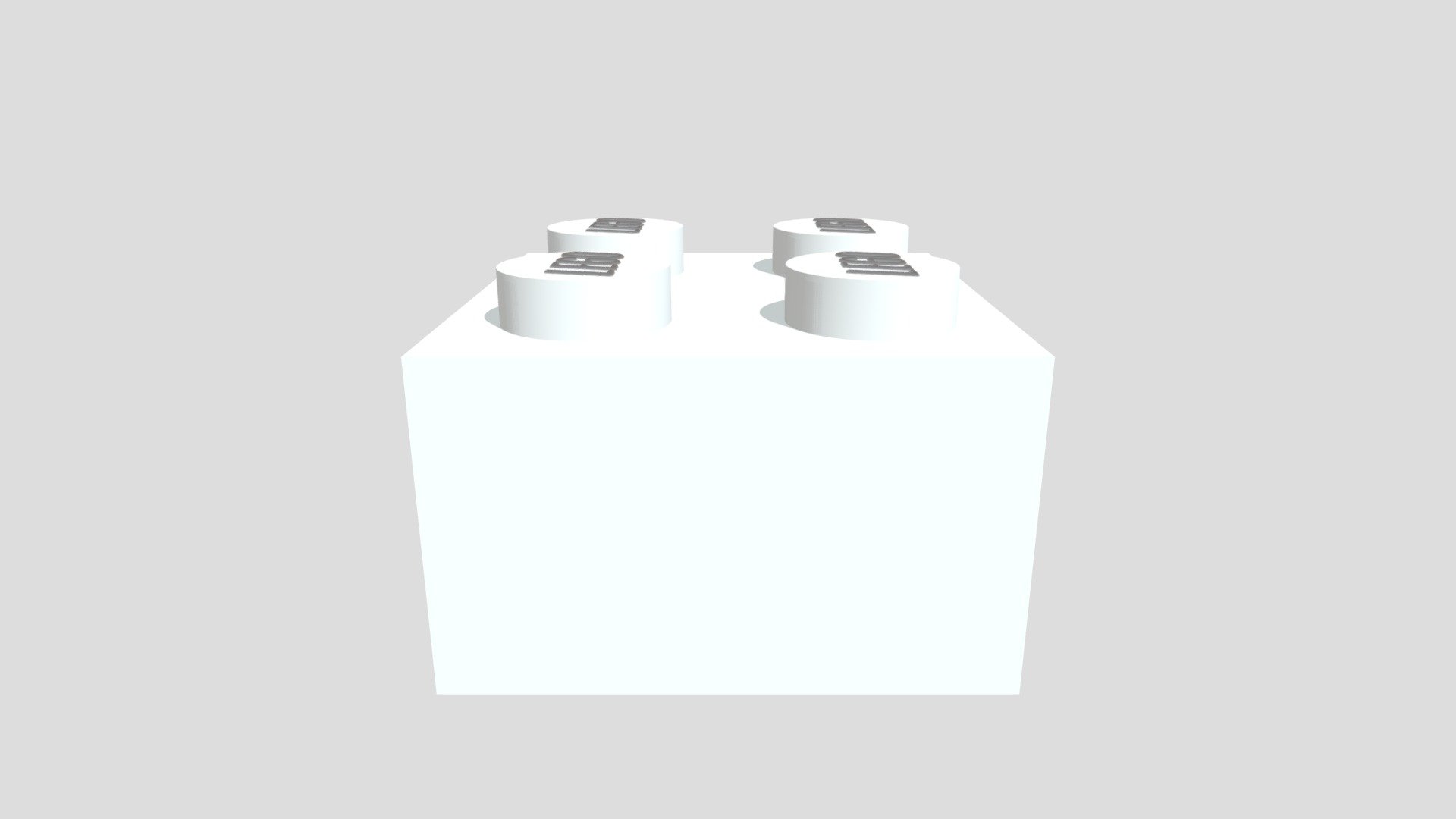 lego block 2x2 - 3D model by bensewack [36dcb5e] - Sketchfab