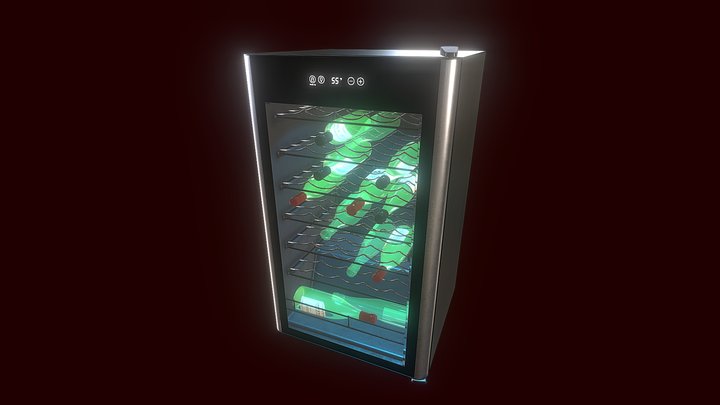 wine cooler/fridge 3D Model