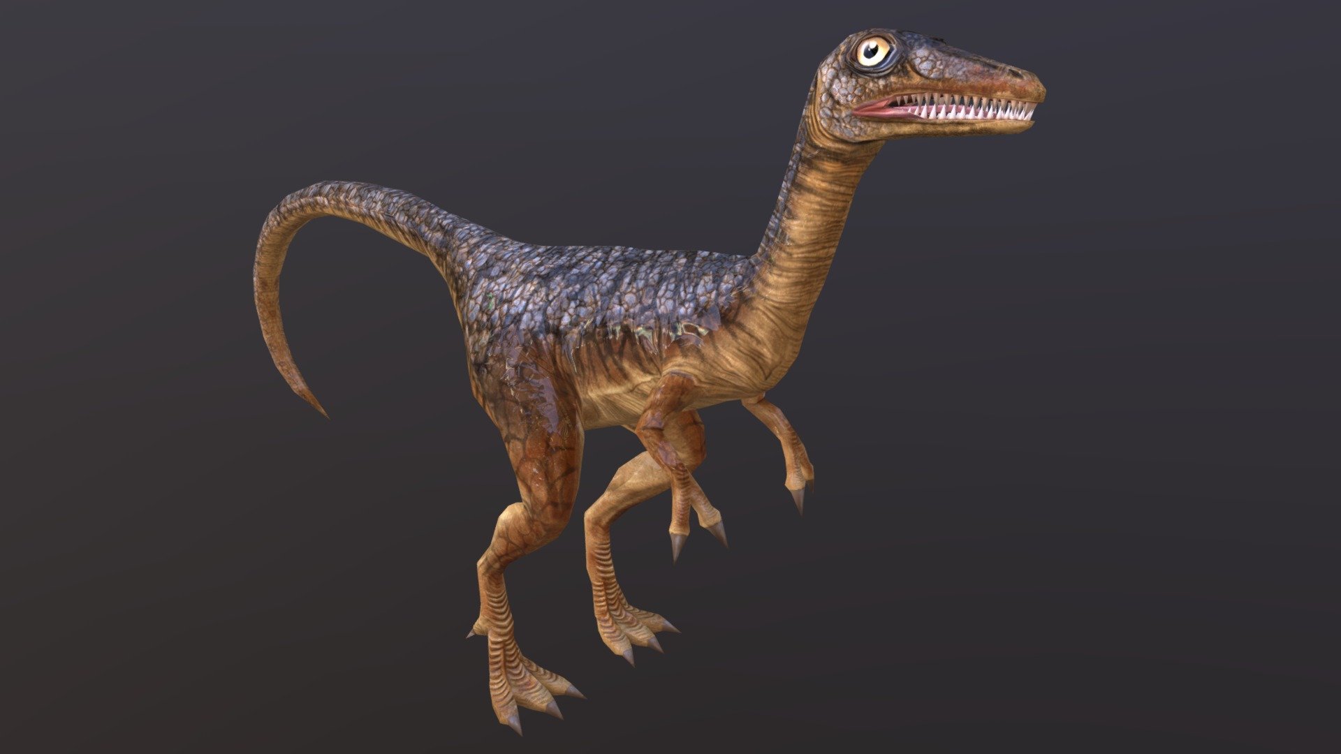 Compsognatus Dinosaur - 3D model by Alina Zhdanova (@ilandion.rise ...
