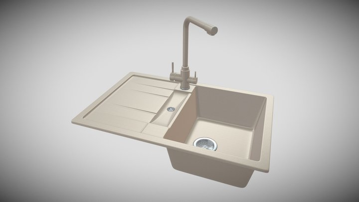 kitchen sink Presto 7850_Safari_Platinum 3D Model