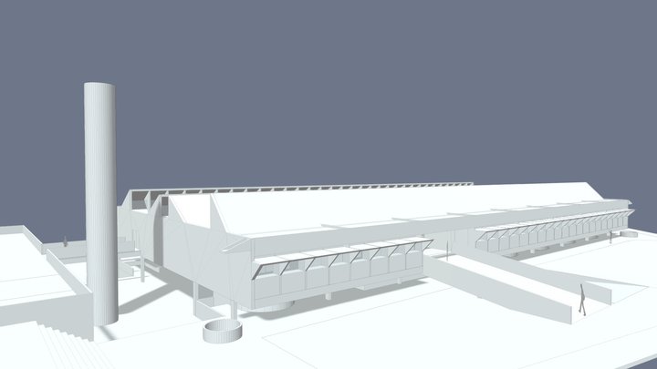 1967 - GRUPO ESCOLAR JARDIM YPÊ 3D Model