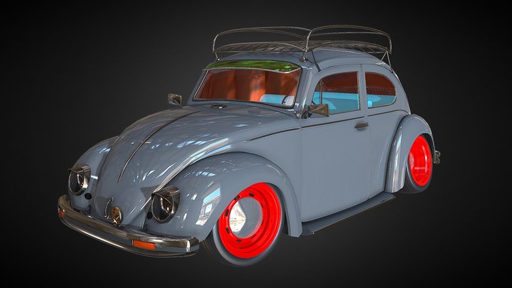 Volkswagen Beetle 1947 3D Model