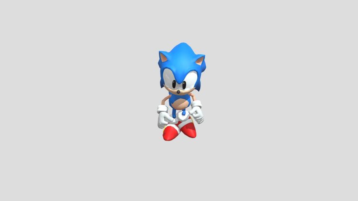 Mobile - Sonic Dash - Classic Sonic (1) 3D Model