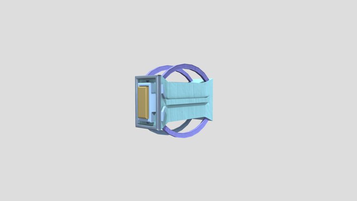 Sci-fi Button 3D Model