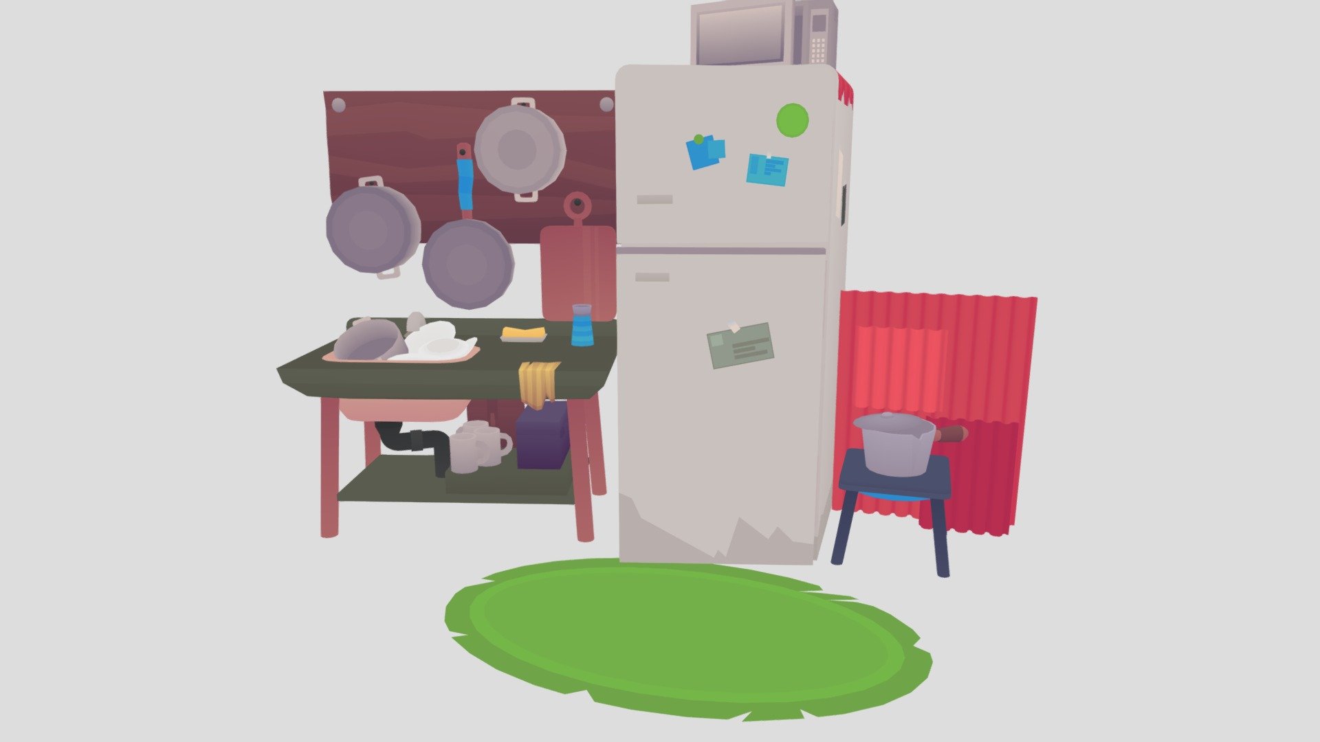 Post-apocalypse bunker - 3D model by hexy (@godzillanaynay) [36e207b ...