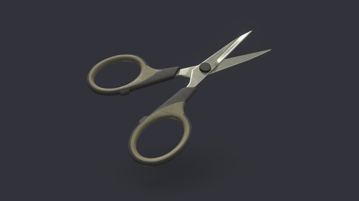 Small Scissors - Hard Surface Asset 3D Model