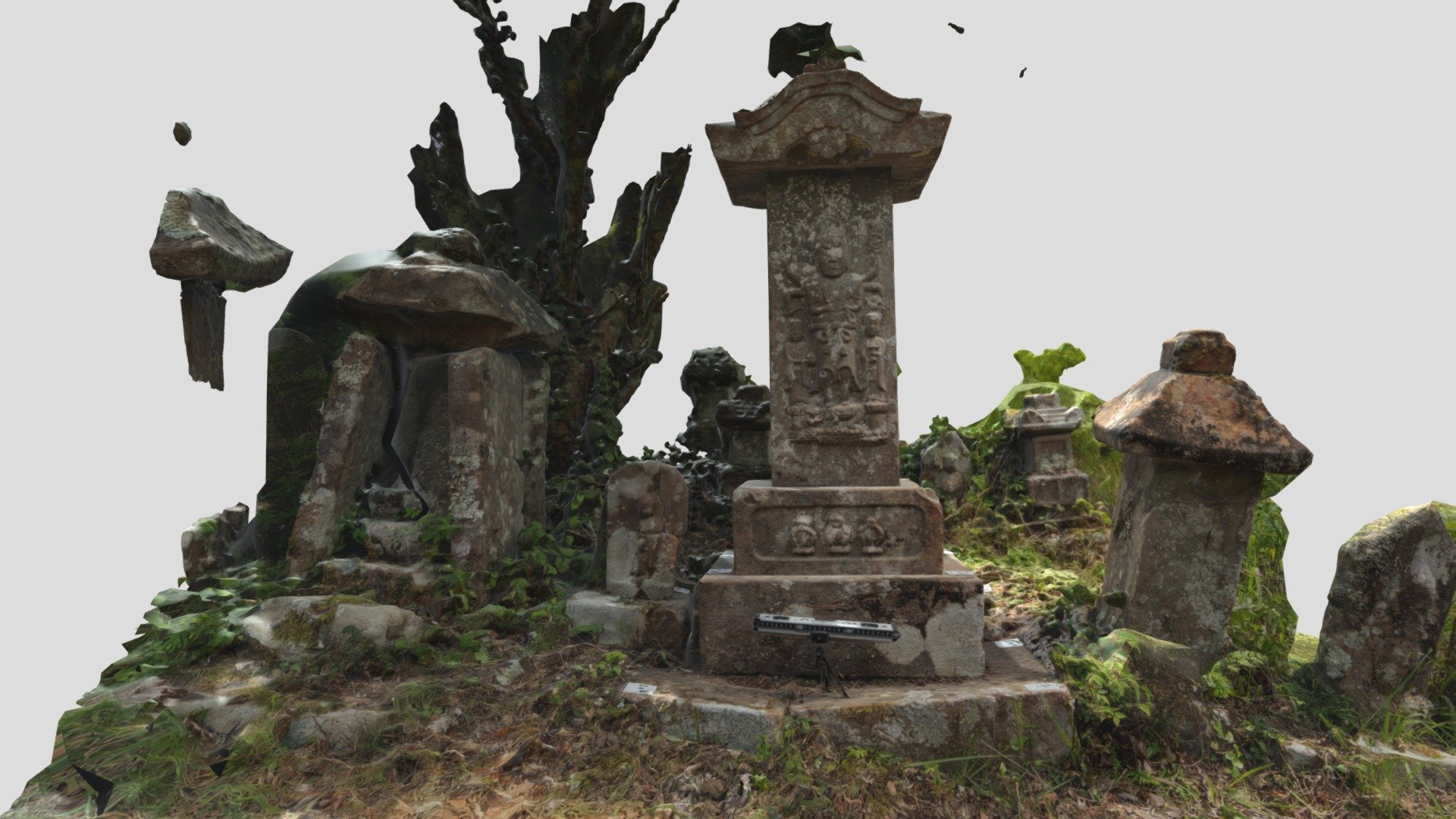 キーポイント : タイポイント = 40000 : 4000（庚申塔（石上峠））