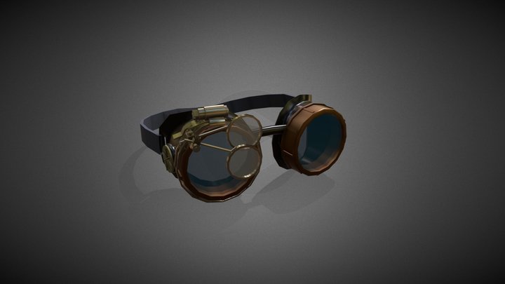 Glasses Steampunk 3D Model