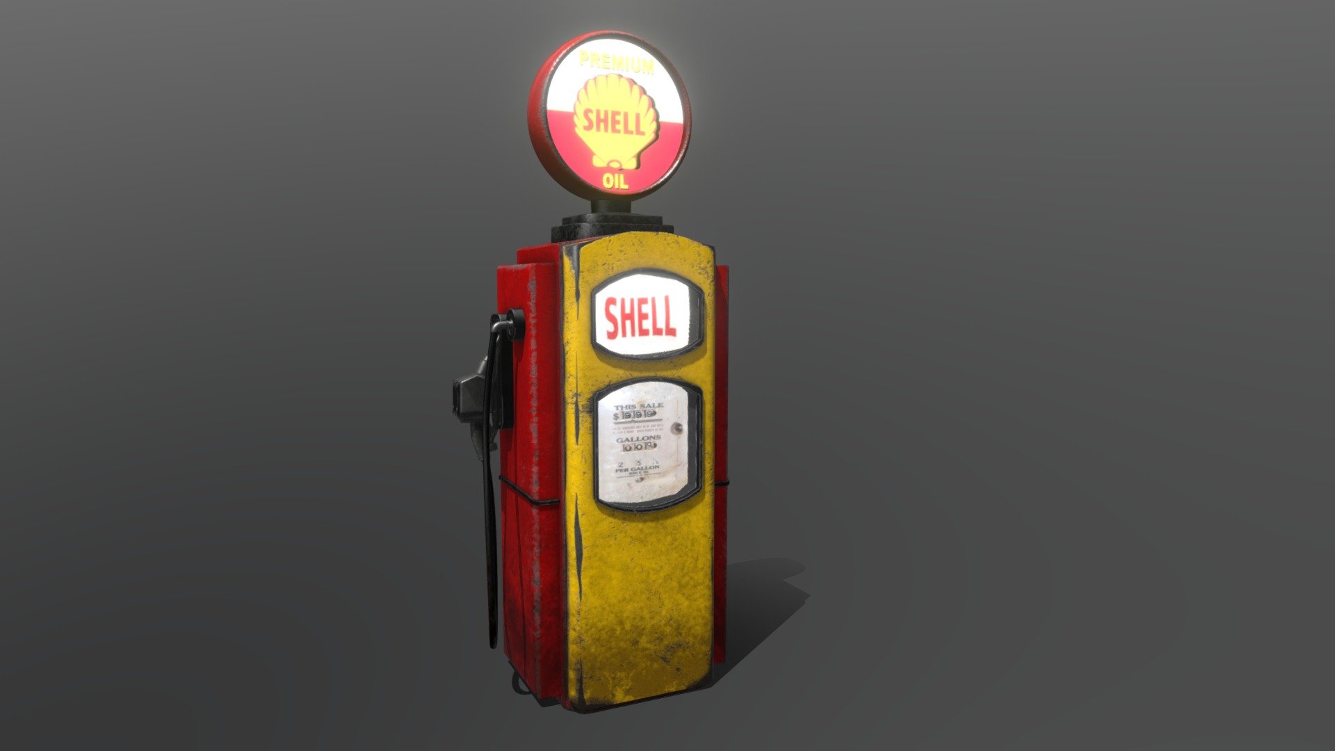 Fuel Pump Surtidor De Gasolina - Download Free 3d Model By Neb-art 