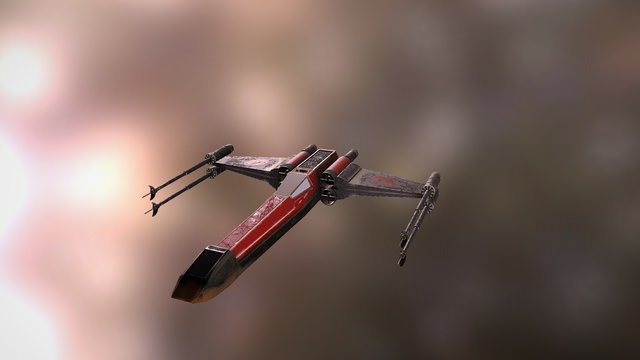 X- Wing 3D Model