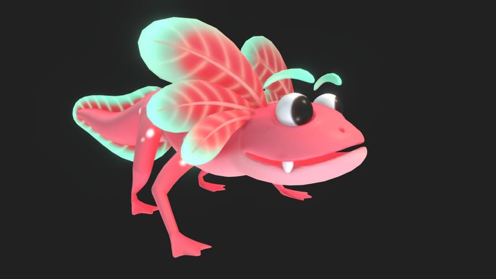 Scott the Axolotl 3D Model