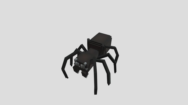 attacking minecraft spider 3D Model