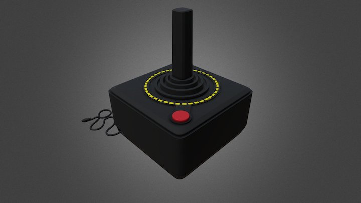 Atari 2600 Joystick 3D Model