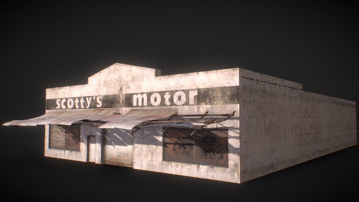 Car Workshop 3D Model